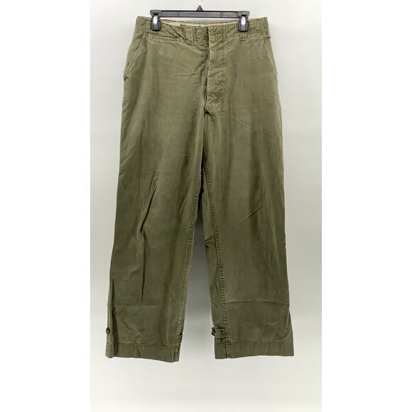 UNBRANDED Men's Green Straight-Leg Regular-Fit Utility Work Pants SZ 32X32 - Picture 1 of 13